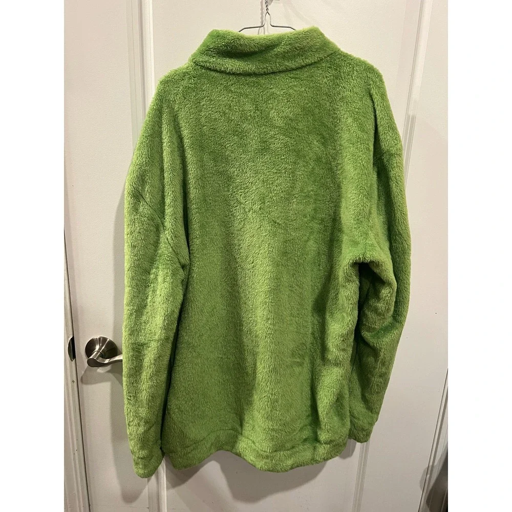 Unbranded Unisex Fleece Pullover Grinch Graphic Green 2XL